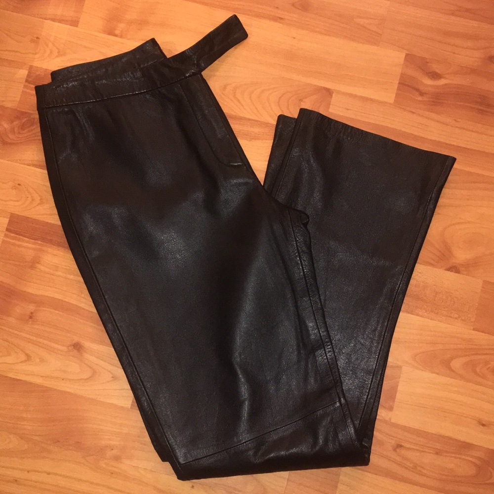 Clothes By Revue 100% Lambs Leather Black Pants